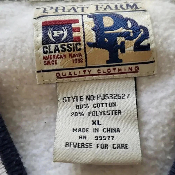 Vintage Phat Farm XL 90s Y2k  Shacket Retro Striped Baseball Streetwear Jacket - Picture 5 of 7